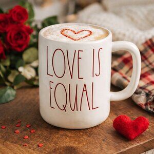 Rae Dunn “Love Is Equal” Mug | Artisan Collection | Valentine / Pride | EUC